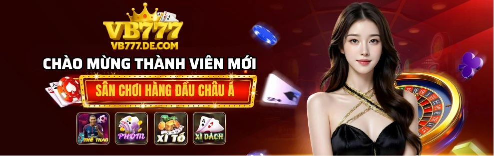 Banner VB777 chào mừng