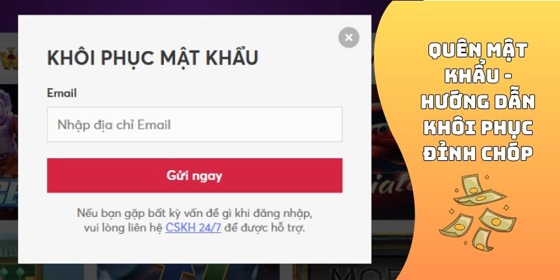 Quên mật khẩu - Hướng dẫn khôi phục đỉnh chóp