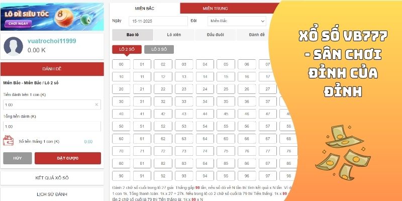 Xổ số VB777 - Sân chơi đỉnh của đỉnh