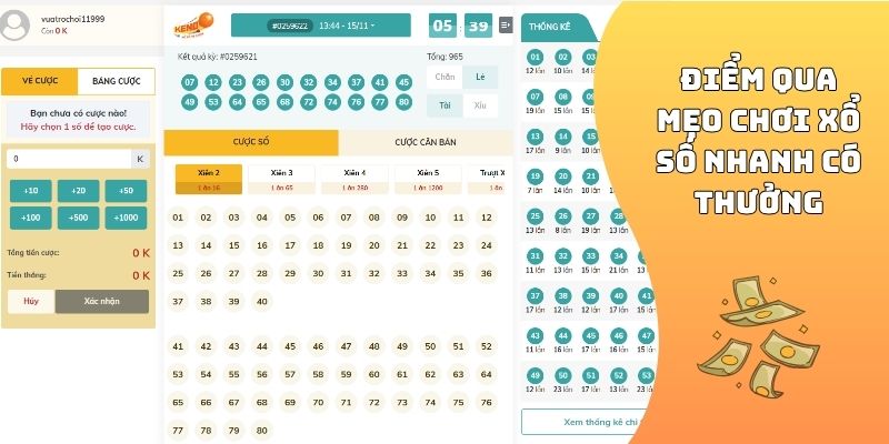 Điểm qua mẹo chơi xổ số nhanh có thưởng